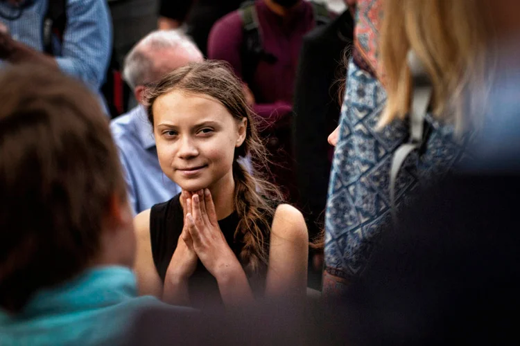 Greta Thunberg: essa não é a primeira vez que a ativista sueca se mobiliza em favor do Brasil (Foto/AFP)