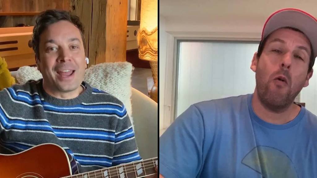 Adam Sandler e Jimmy Fallon lançam música 'Não Toque na Vovó'
