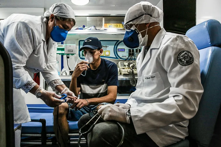 Pandemia: nesta quarta-feira, 20, São Paulo registrou quase 70 mil casos de covid-19 (Alexandre Schneider/Getty Images)