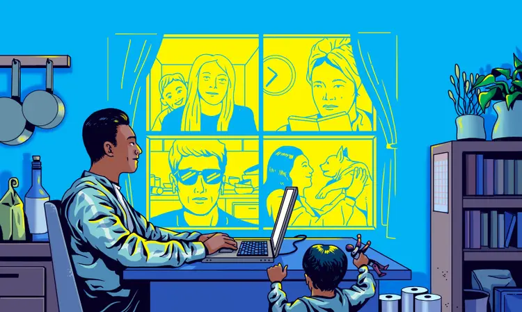 Home office e quarentena: algumas regras para reuniões de vídeo são necessárias (Glenn Harvey/The New York Times)