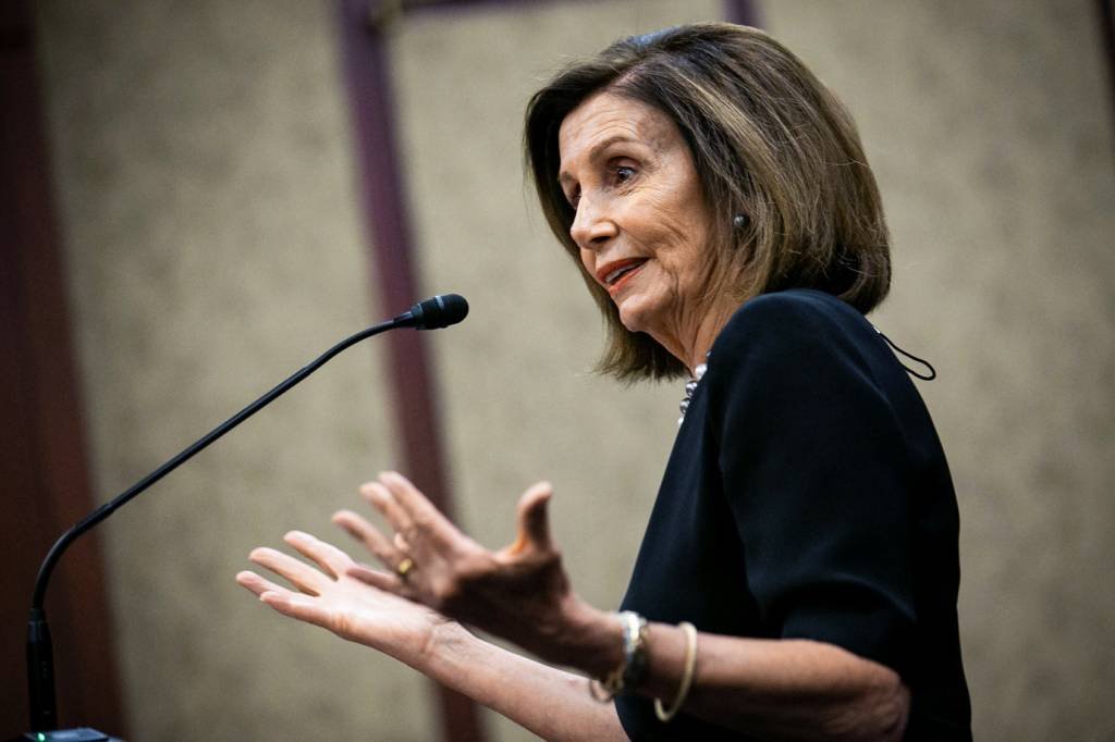 A presidente da Câmara dos Deputados dos EUA, Nancy Pelosi (Al Drago/Reuters)
