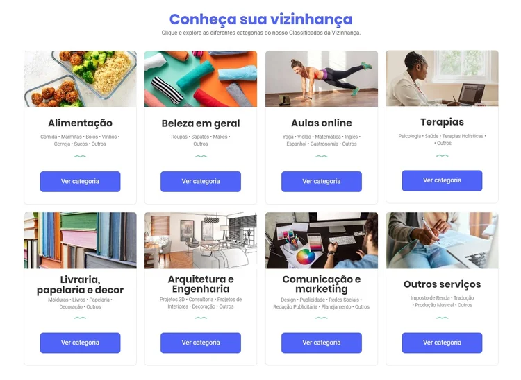 Classificados da Vizinhança: plataforma já tem mais de 2.000 pequenos negócios e empreendedores cadastrados
 (QuintoAndar/Reprodução)