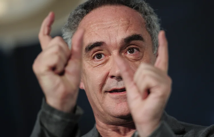 Ferran Adrià, chef espanhol: debate sobre o futuro dos restaurantes (Josep LAGO/AFP)