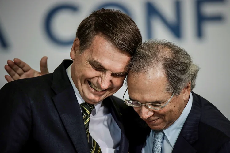 Jair Bolsonaro e Paulo Guedes  (Ueslei Marcelino/Reuters)
