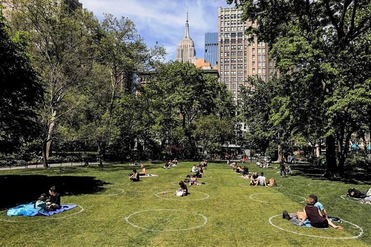 Nova York: cidade vai dar ingresso para jogo de beisebol para acelerar vacinação (Lucas Jackson/Reuters)