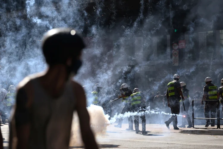 Manifestantes na avenida Paulista no último domingo, 31 (Rahel Patrasso/Reuters)