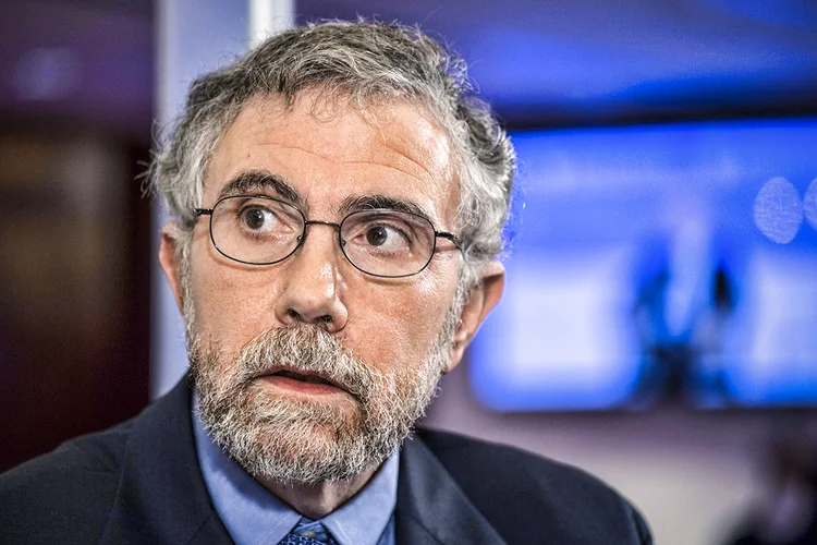 Paul Krugman, professor de comércio internacional e economia da Universidade de Princeton e economista ganhador do Prêmio Nobel (Jerome Favre/Bloomberg)