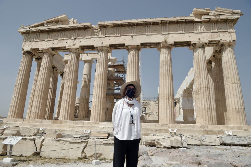 Acrópole de Atenas, na Grécia: país está planejando uma grande extensão de um muro ao longo da fronteira com a Turquia (Milos Bicanski / Colaborador/Getty Images)