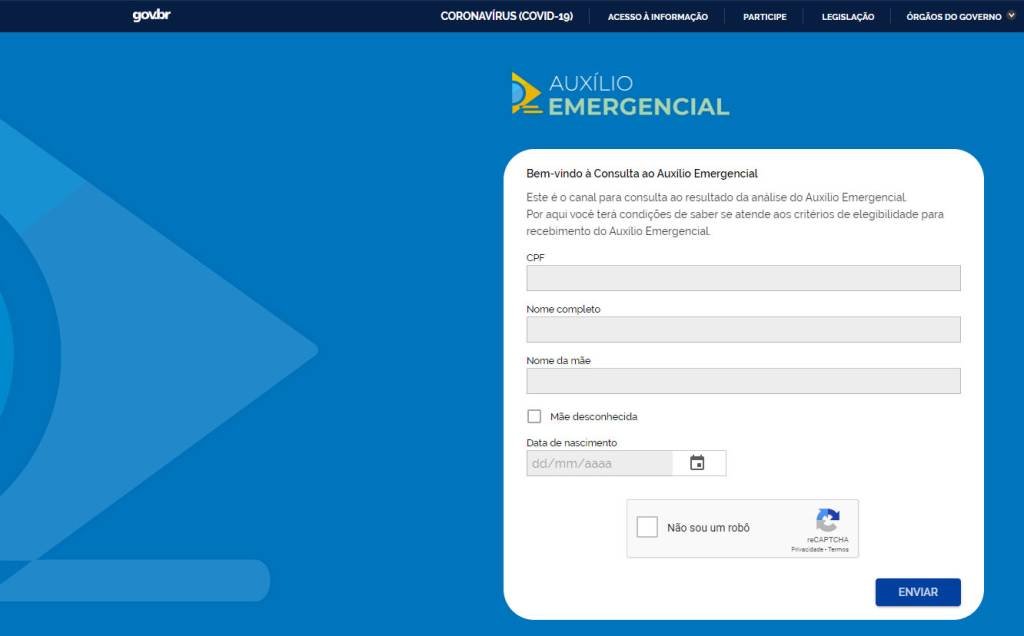 Governo lança site para consulta ao auxílio emergencial de R$ 600