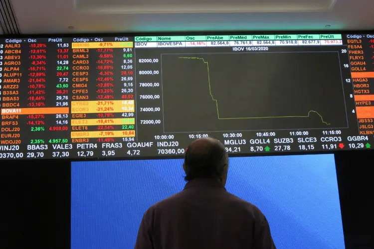 IBOVESPA: bolsa caiu 1,5% nesta quarta-feira, para 77 mil pontos (Rahel Patrasso/Reuters)