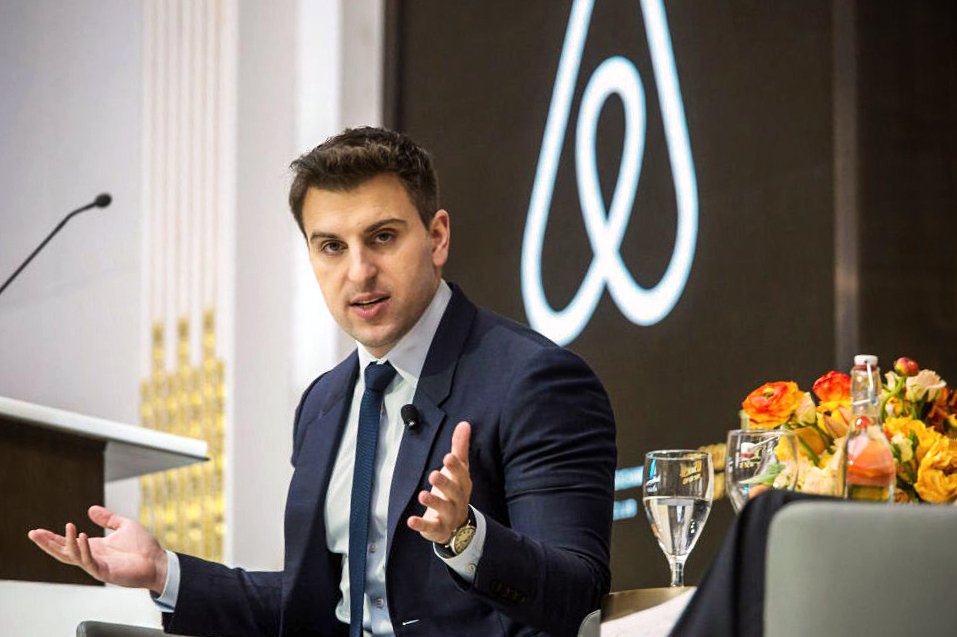 Brian Chesky, CEO 
e co-fundador do Airbnb (Michael Nagle/Bloomberg)