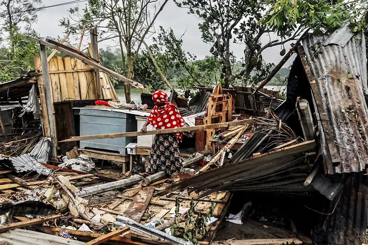 Desastres naturais: o super ciclone Amphan enfraqueceu desde que chegou ao continente (Km Asad/Reuters)