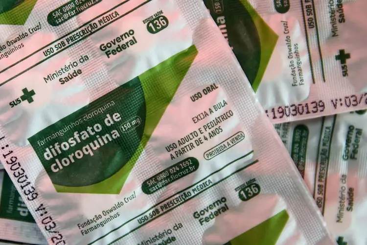 Cloroquina: remédio estava sendo usado como teste para tratamento da covid-19, mas já há várias restrições (Diego Vara/Reuters)