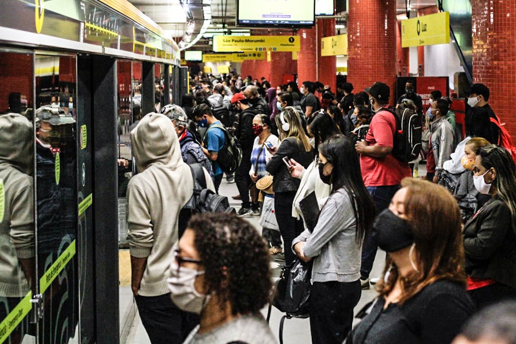 Metrô: são afetadas as linhas 1-Azul, 2-Verde, 3-Vermelha e 15-Prata (Fabio Vieira/Getty Images)
