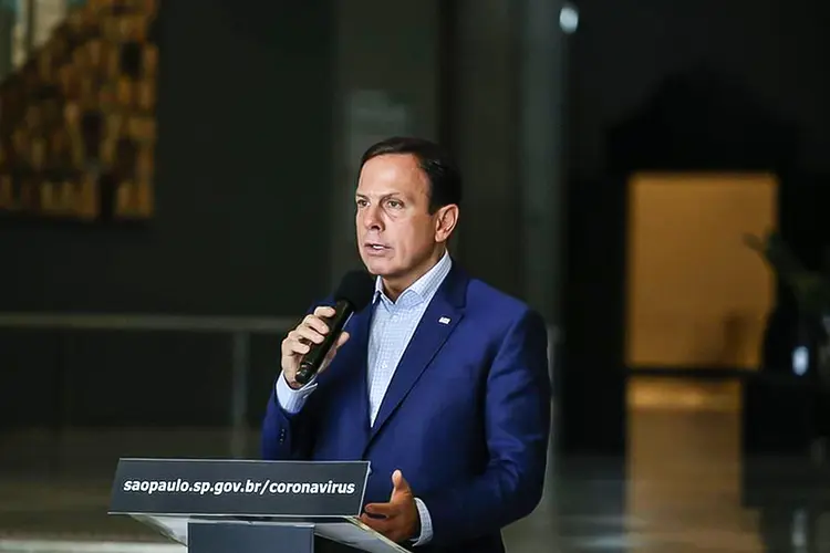 Doria: com coronavírus, taxa de ocupação dos leitos de UTI na grande SP está em 89,6% (Governo de SP/Divulgação)