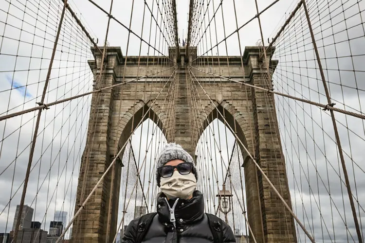 Epicentro: Nova York é a cidade com mais casos de coronavírus no país. (Foto/AFP)
