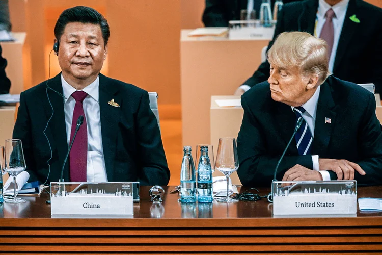 O presidente da China, Xi Jinping, e o presidente dos Estados Unidos, Donald Trump: Partido Comunista chinês deve ser sincero com os americanos em encontro no Havaí, defende diplomata chinesa (Mikhail Svetlov/Getty Images)