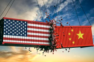 Imagem referente à matéria: China reage a tarifas dos EUA e impõe novas taxações sobre importações americanas