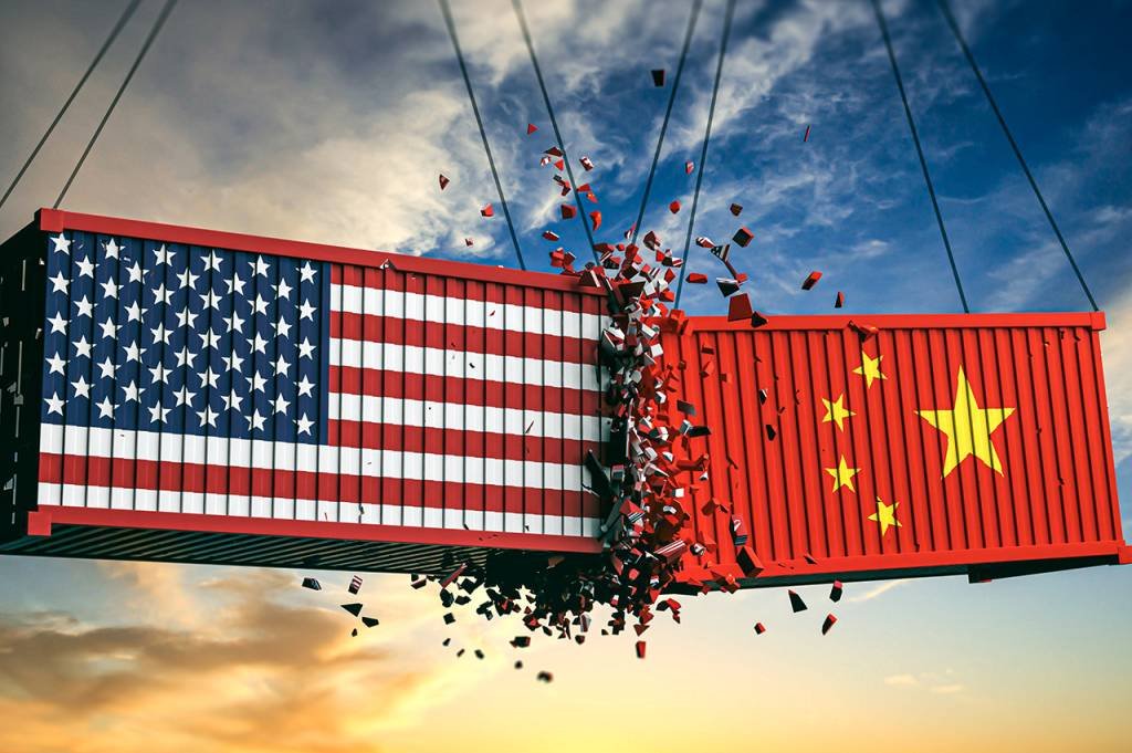Guerra comercial entre EUA e China: a nova pandemia alimentou as tensões entre ambas potências econômicas (Rawf8/Getty Images)