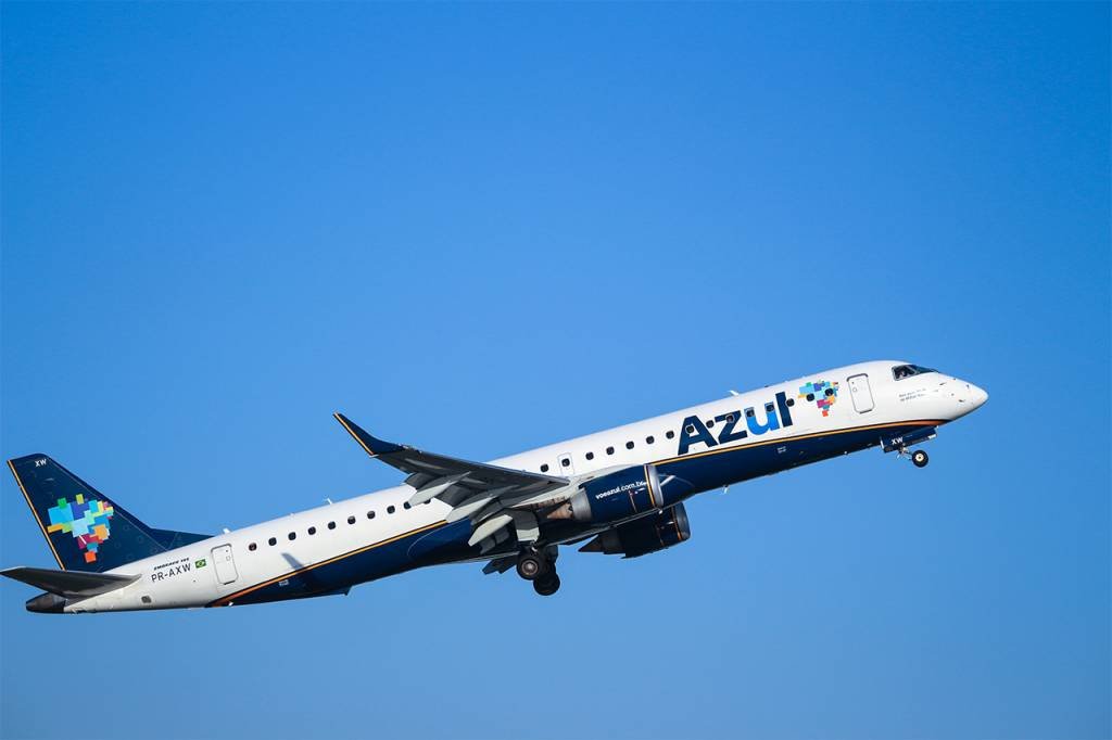 A Azul anunciou a aquisição da Two Flex, companhia regional com 17 aviões para até nove assentos (NurPhoto / Contributor/Getty Images)