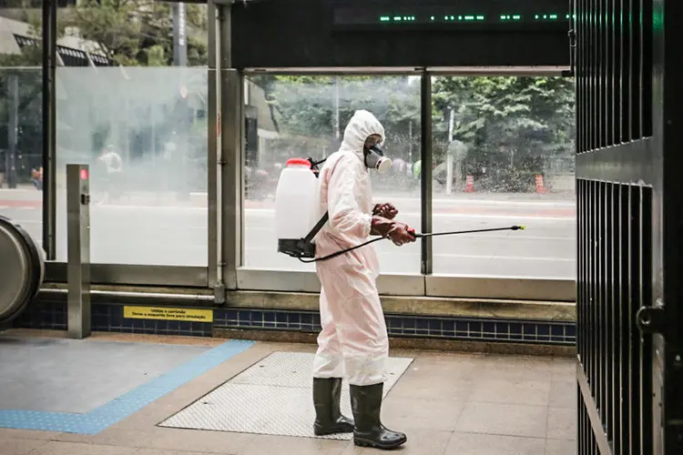 São Paulo: região metropolitana está com situação crítica do novo coronavírus e só serviços essenciais seguem autorizados a funcionar (Fabio Vieira/Getty Images)