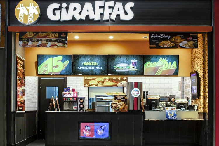 Loja do Giraffas: rede amplia delivery com serviço semelhante a bufê (Giraffas/Divulgação)