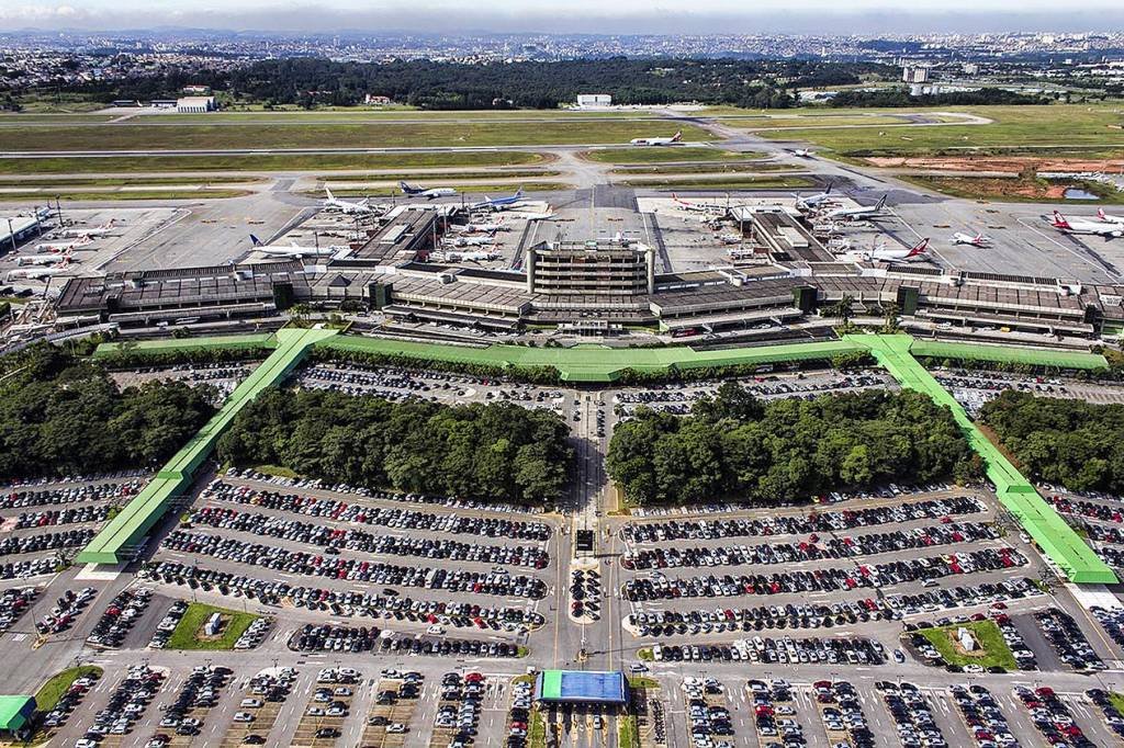 Aeroporto de Guarulhos: maior operação individual da Estapar, com 9,7 mil vagas (Divulgação/Divulgação)
