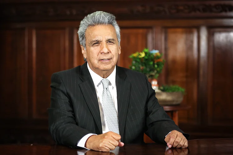 Lenin Moreno, presidente do Equador (Eduardo Flores/Presidência/Divulgação)