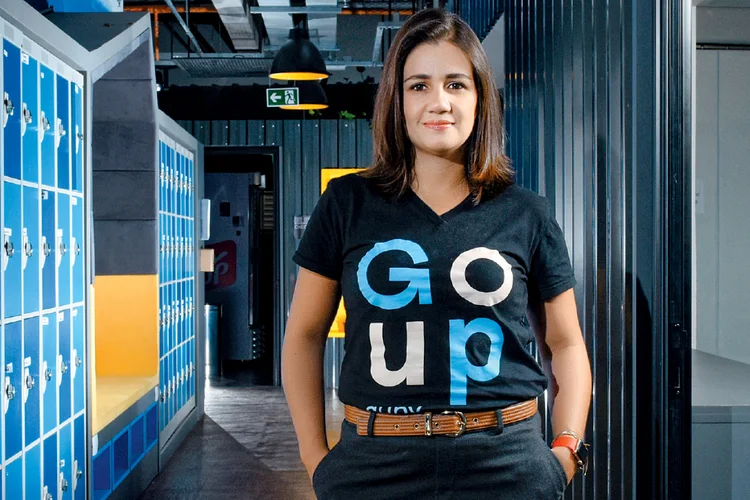 Mariana Dias, presidente e fundadora da Gupy: a ideia para a startup surgiu quando Dias era trainee da gigante de bebidas Ambev (Germano Lüders/Exame)