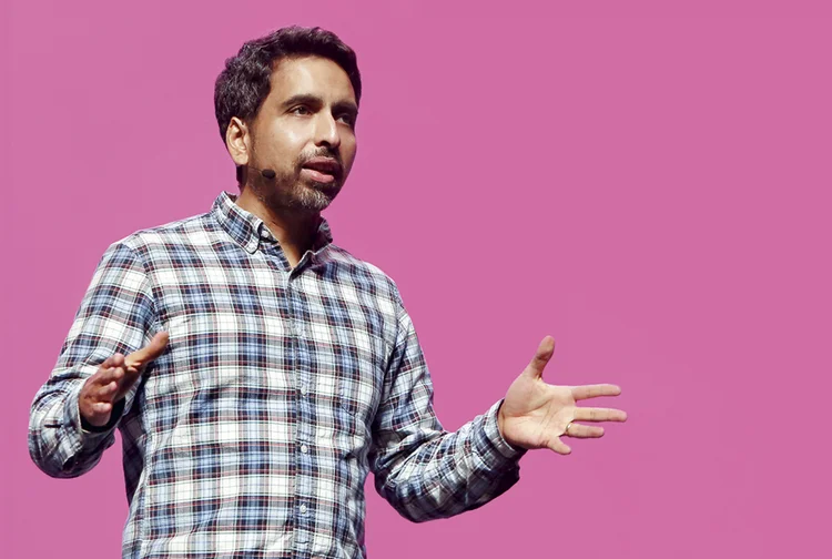 Sal Khan, da Khan Academy: “O ensino pode ser otimizado para servir a mais pessoas”  (Rachel Murray/Getty Images)