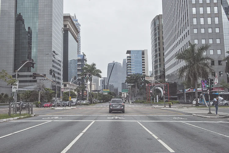 SÃO PAULO: a cidade começou um novo rodízio para tirar metade da frota das ruas.  / Germano Lüders (Germano Lüders/Exame)