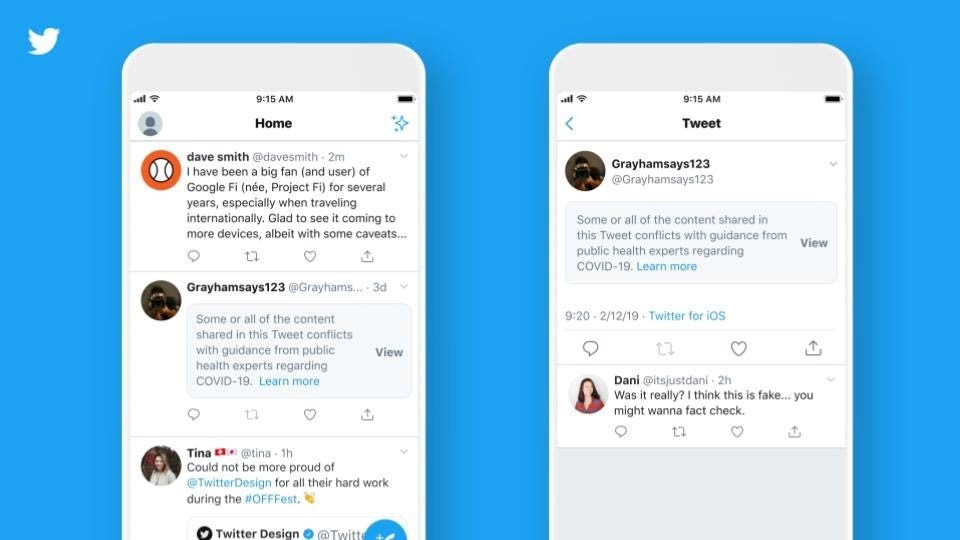Twitter combate informações erradas sobre coronavírus