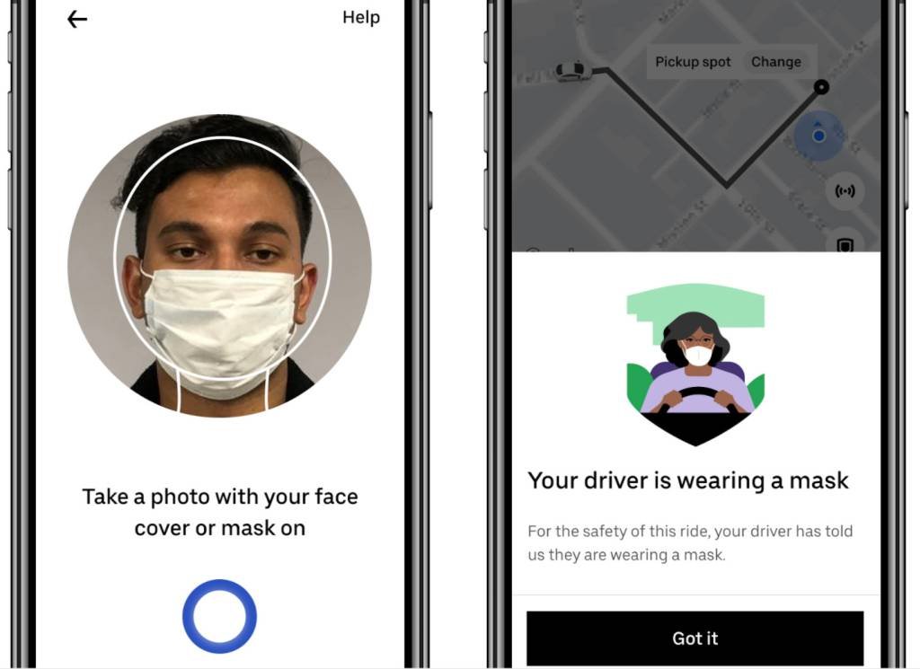 Mascará será obrigatória na Uber — e motoristas terão que enviar foto