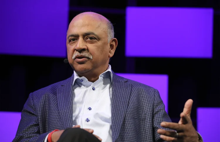 Senior Vice President, Cloud and Cognitive Software IBM Arvind Krishna speaks with  Technology Editor, Live Journalism, The Wall Street Journal Yun-Hee Kim during day three of the Wall Street Journal: The Future Of Everything Festival in New York, New York, May 22, 2019. (WSJ Conference and Meeting Photos/Divulgação)