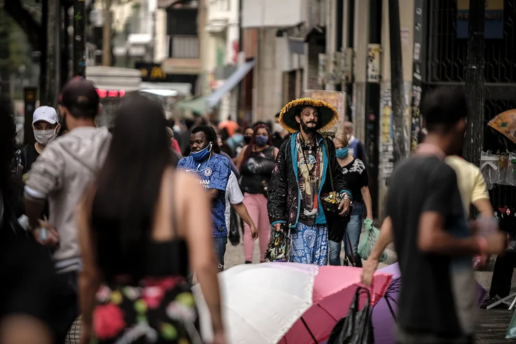 Cidade de São Paulo registrou aglomerações em ruas e locais públicos  (Eduardo Frazão/Exame)