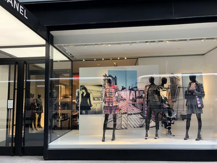 Loja da Chanel da loja de Nova York na 57th Street. (Bloomberg/Bloomberg)