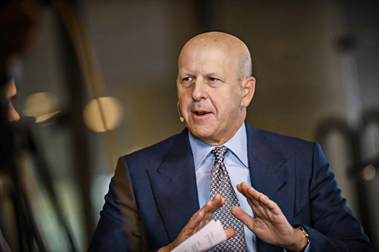 David Solomon em entrevista à Bloomberg, em 2017 (Bloomberg/Getty Images)