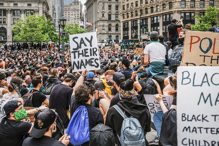 Protestos contra morte de George Floyd em 2 de junho de 2020. (Spencer Platt/Getty Images)