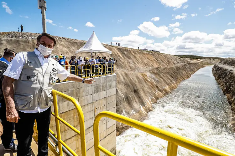 Sem governadores, Bolsonaro inaugura transposição do rio São Francisco (Alan Santos /PR/Flickr)