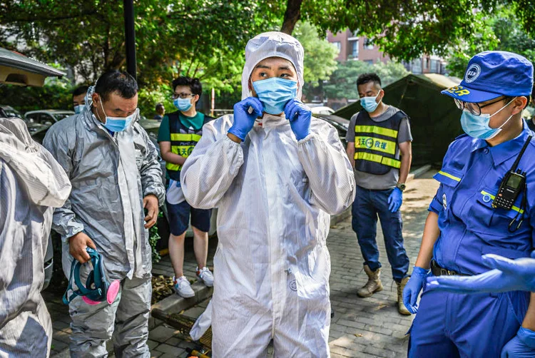 Coronavírus: Pequim adotou uma série de medidas para conter o avanço do segundo surto de covid-19 na cidade (Kevin Frayer/Getty Images)