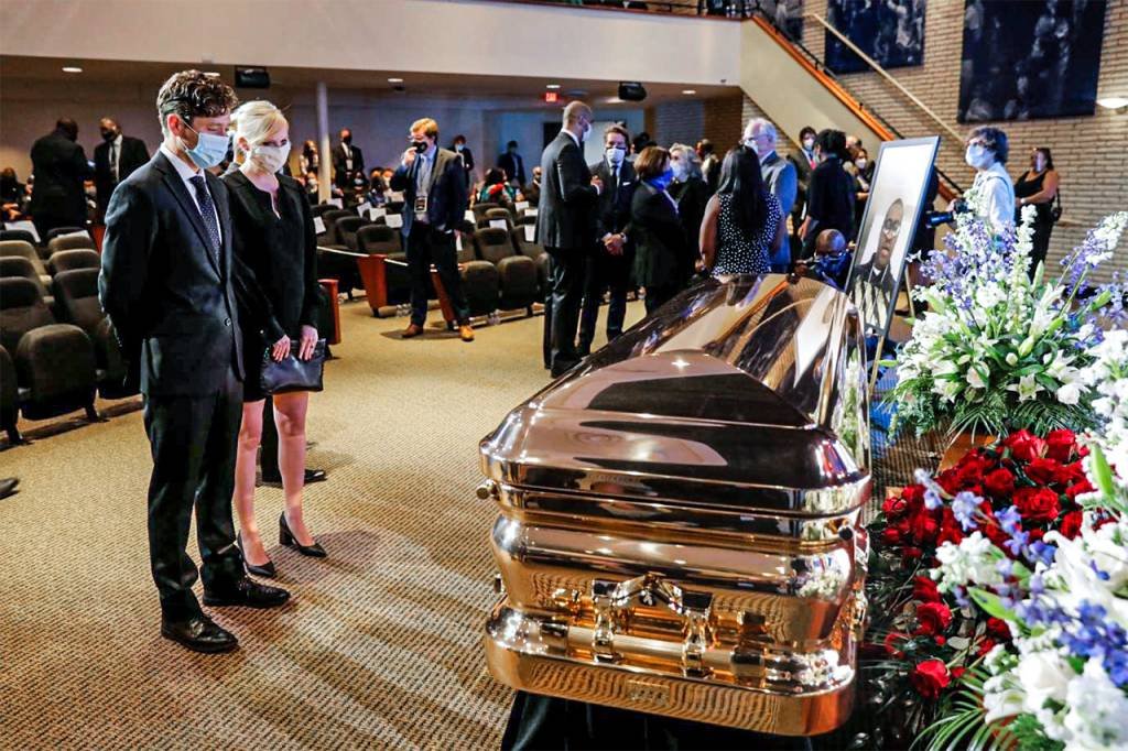 Funeral: homenagens ao ex-segurança George Floyd vão durar 6 dias (Lucas Jackson/Reuters)