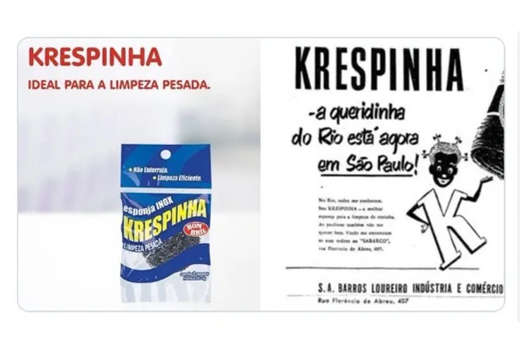 Krespinha: produto da Bombril  (Twitter/Reprodução)