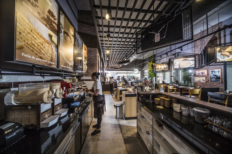 Cafeteria em São Paulo: comércio se prepara para reabrir as portas ao público (Leandro Fonseca/Exame)