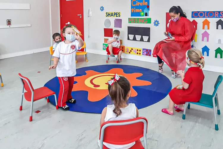 Maple Bear, do Grupo SEB: rede trabalha com redução de alunos em sala e revezamento de turmas; unidades de Sinop e Sorriso já estão abertas (Maple Bear/Divulgação)