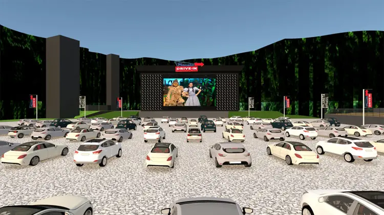 Projeto do Planeta Drive-In, em Curitiba: estreia de tela a céu aberto hoje (11) (Planeta Drive-In/Divulgação)