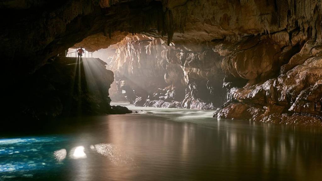 Caverna de Postojna, na Eslovênia (Park Postojnka Jama/Reprodução)