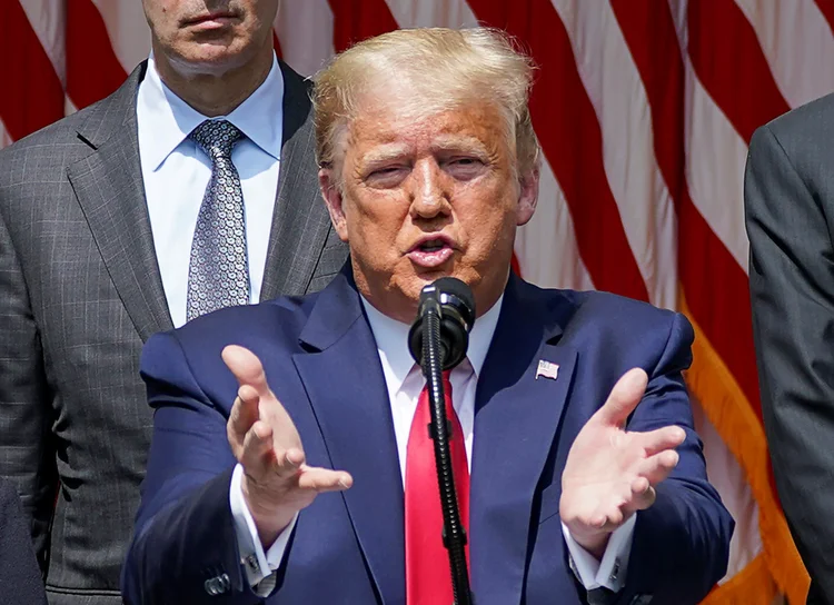 Coronavírus: Se agíssemos como o Brasil, EUA teria 2,5 milhões de mortos, diz Trump (Kevin Lamarque/Reuters)