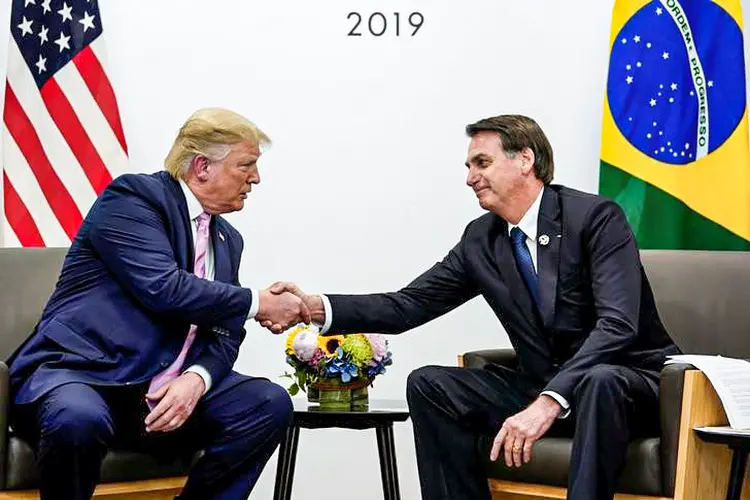 Bolsonaro: presidente brasileiro teme perder a relação privilegiada com a Casa Branca se Trump não for reeleito (Kevin Lamarque/Reuters)