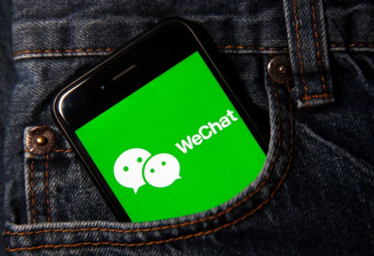 WeChat: a proibição ao aplicativo nos Estados Unidos entraria em vigor neste domingo (Chesnot/Getty Images)