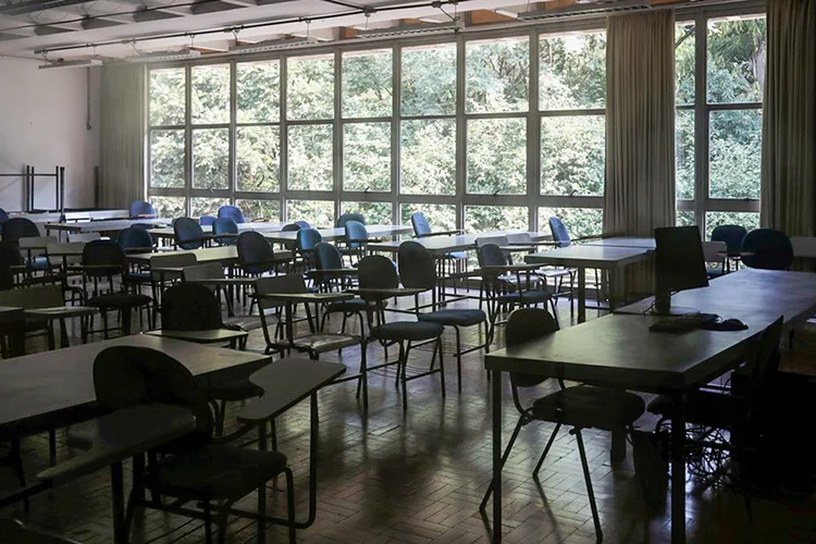 Sala de aula: para a prefeitura, o retorno terá regras rígidas da Vigilância Sanitária (Amanda Perobelli/Reuters)